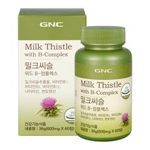 GNC 밀크씨슬 위드 B 컴플렉스 36g, 1개, 60정