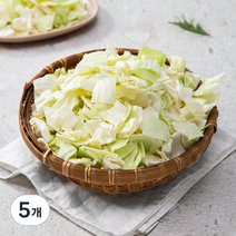 곰곰 사각썰기 양배추, 1kg, 5개