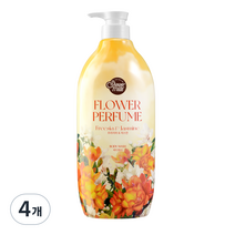 샤워메이트 플라워 퍼퓸 바디워시 프리지아 자스민향, 900g, 4개