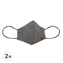 페라어스 성인용 순면 슬림 마스크 체크 MASK04, 1개입, 2개