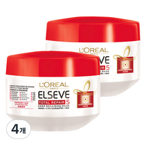 로레알파리 토탈 리페어 5 리페어링 헤어마스크, 200ml, 4개
