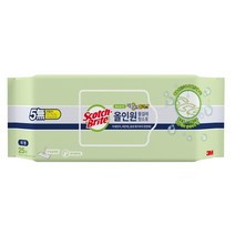 3M 올인원 베이직 더블액션 물걸레 청소포 플러스 대형 25매, 1개