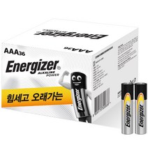 에너자이저 알카라인 AAA 건전지, 36개, 1세트