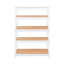 스피드랙 V2 스탠드 선반 5단 1000 x 600 x 1500 mm, 화이트