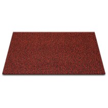 순수 코일 현관매트 120 x 120 cm 두께 12mm, 레드 + 블랙, 1개