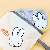 미피 식판 도시락 가방세트, 혼합색상, 식판 + 뚜껑 + 가방