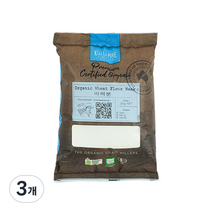 키알라 유기농 박력 밀가루, 1kg, 3개
