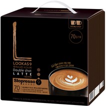 루카스나인 시그니처 더블샷라떼, 70개입, 1개