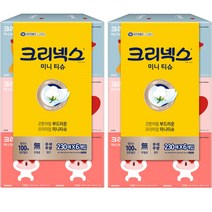 크리넥스 미니 카카오 갑티슈 2겹 230매, 6개입, 2개