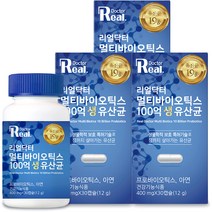 리얼닥터 멀티바이오틱스 100억 생 유산균 12g, 30정, 3개
