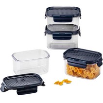 락앤락 모듈러 블루에디션 직사각 450ml, 단품, 4개