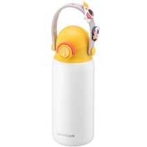 락앤락 키즈 스트랩 텀블러 LHC3283, 옐로우(LHC3283YEL), 350ml