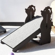 런메이크 높이조절 슬라이드 스텝 계단 A타입 비글 푸들, 2 럭셔리카페트