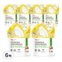 탐사 주방세제 리필, 6팩, 1.2L