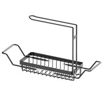 DND 싱크대 행주 수세미 길이조절 고급형 거치대 S, 블랙, 1개