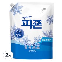 피죤 레귤러 섬유유연제 블루비앙카 리필, 2.1L, 2개