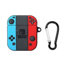 포유 에어팟 프로 닌텐도 스위치케이스 + 카라비너, 혼합색상