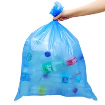 그린팩코리아 평판 쓰레기봉투 청색 200p, 30L, 1개