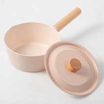 탐사 IH인덕션 우드핸들 편수 냄비, 18cm, 모나코핑크