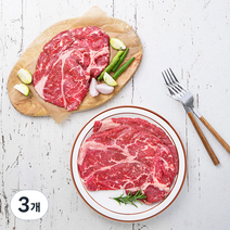 미트엔조이 미국산 프라임 척아이롤 구이용 (냉장), 500g, 3개