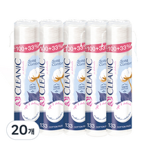 클레아닉 Pro Silk 소프트 앤 컴포트 화장솜, 133매입, 20개