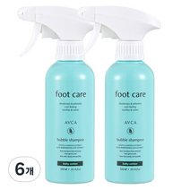 아브카 풋 케어 버블 샴푸 베이비코튼향 300ml, 6개, 1개입