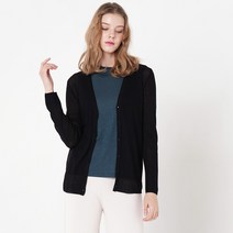 유닛 여성용 린넨 혼방 가슴 포켓 라운드 나시 UFG2-DSN211N