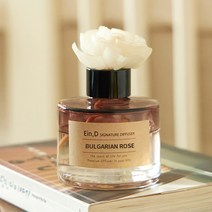 에인디 시그니처 차량용&실내용 대용량 디퓨저 디퓨저+플라워스틱 110ml, 불가리안로즈