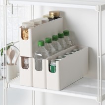 올리빙 모듈 팬트리 수납 정리함 중형, 화이트, 4개