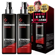 폴메디슨 옴므 스트롱 헤어스프레이, 2개, 250ml