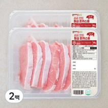 곰곰 한돈 등심 돈까스용 (냉장), 800g, 2팩