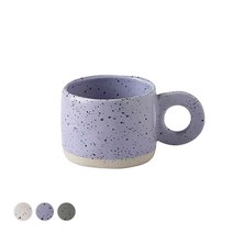 루시아이 어글리 점박이 머그컵, 퍼플, 1개