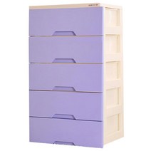 뉴 모던플러스 체스트 5단 서랍장, 바이올렛, 1개