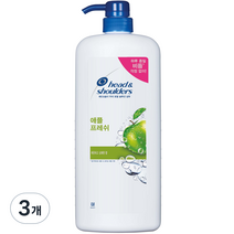 헤드앤숄더 애플 프레쉬 샴푸 대용량, 1200ml, 3개