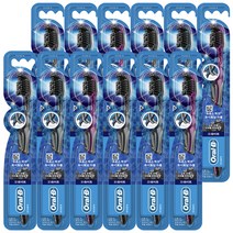 오랄비 크로스액션 차콜 칫솔, 1개입, 12개