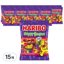 하리보 해피그레이프 젤리, 100g, 15개