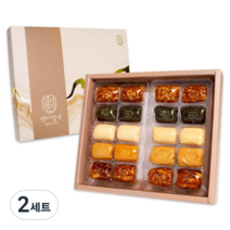 행운합격엿 옛다합격 사각엿 대형 5종 x 4p + 메세지카드 선물세트 240g, 2세트