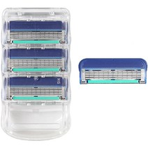 온비유 질레트 호환 프리미엄 밀착 5중 면도날 퓨전 매뉴얼, 1개, 4개입