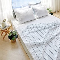 바자르 데이썸머 시어서커 홑이불, 화이트