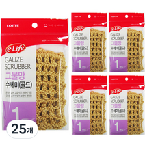 롯데이라이프 그물망 수세미, 1개입, 25개