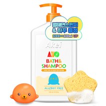 아케이 아토 바스앤샴푸 1100ml + 별해면스펀지 + 하푸, 1세트