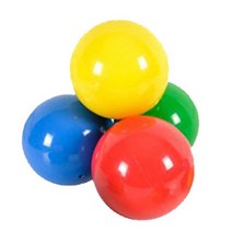 짐닉 프리볼 12.5RGBY 4입, 레드, 옐로우, 블루, 그린