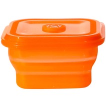 리빙크리에이터 지켜락 실리콘 보관용기 오렌지, 1개, 본품