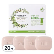 에버미라클 EM 발효 식물성 때비누, 100g, 20개