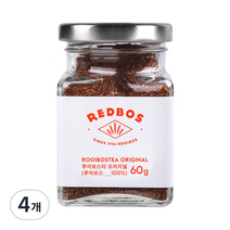 레드보스 루이보스 원료 임산부 허브차 유리병, 60g, 1개입, 4개