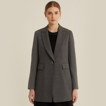 올리비아로렌 여성용 원버튼 중기장 자켓 VOCFUXS2231