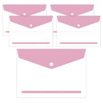 투영디자인 엘리트 포켓 봉투화일, 모카핑크, 5개입