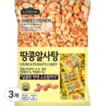 일광제과 땅콩 알사탕, 250g, 3개