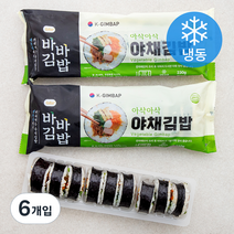 올곧 바바김밥 야채김밥 (냉동), 6개입, 230g