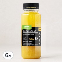 풀무원녹즙 클렌즈랩 옐로우 주스, 190ml, 6개